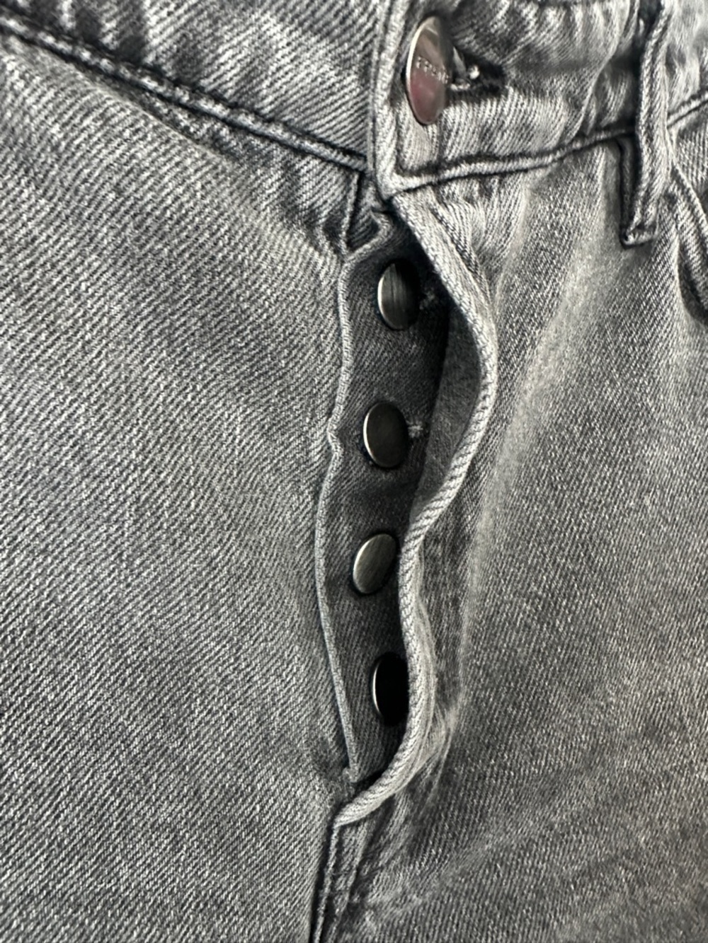 Frame Denim Dark Gray Wash Straight-Leg Jeans - Picture 6 of 7